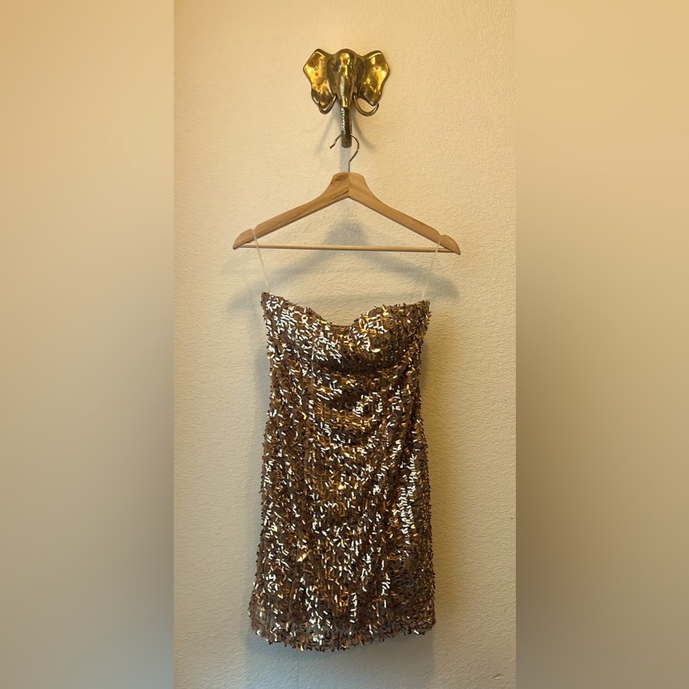 Wet Seal | Women’s Gold Shiny Gold Dress | Size S